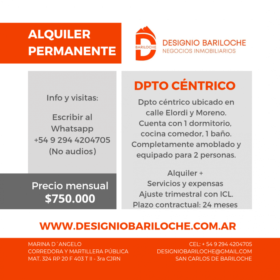 Departamento en alquiler permanente